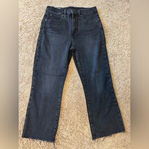 GAP Women's Dark Gray High Rise Kick Fit Jeans